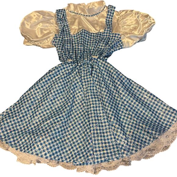 The Wizard of Oz Girls' Dorothy Dress Costume No Size Tag Halloween - Picture 1 of 6